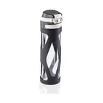 Afbeelding van Leifheit 3254 flip glazen drinkfles | 600 ml | zwart | LEI3254