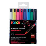 Afbeelding van POSCA PC-1MR verfmarkerset | 0,7 mm | rond | 8 stuks | POSPC1MR/8AASS18