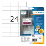 Afbeelding van Herma 4695 folie etiketten | weerbestendig | A4 | 70 x 37 mm | wit | 600 etiketten | HER4695