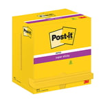Afbeelding van 3M Post-it notes Super Sticky | 76 x 127 mm | neongeel | 12 stuks | 3M7100290188
