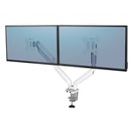 Afbeelding van Fellowes 8056301 Platinum Series monitorarm | 2 monitoren | tot 32 inch | wit | tot 8 kilo | FEL8056301