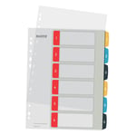 Afbeelding van Leitz Cosy bedrukbare tabbladen | A4 | plastic | 11-gaats | 6 tabs | LEI12460000