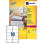 Afbeelding van Avery Zweckform L7173-100 verzendetiketten | wit | zelfklevend | 99,1 mm x 57 mm | 1000 etiketten | AVEL7173-100