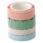 Afbeelding van Folia washi tape | pastel | 5 meter | 4 stuks | FOL29401