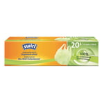 Afbeelding van Swirl Biofoil Vuilniszakken met handvatten | Composteerbaar | 20 liter | 6 stuks | SWI1232388