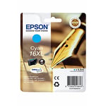Afbeelding van Epson T1632 nr. 16XL inktcartridge cyaan hoge capaciteit (origineel) | EPST1632