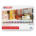 Afbeelding van Edding 1300 viltstiften | metalen doos | 20 stuks | EDD4-1300-20
