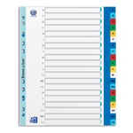 Afbeelding van Oxford A4 index XL | plastic | A-Z | 11-gaats | OXF100204733