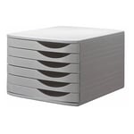 Afbeelding van Jalema Re-solution ladeblok | polystyreen | grijs | 6 laden | JAL2686376307
