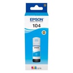 Afbeelding van Epson 104 inktfles cyaan (origineel) | EPSC13T00P240