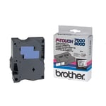 Afbeelding van Brother TX-141 tape zwart op transparant 18mm x 15m (origineel) | BROTX-141