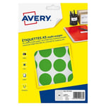 Afbeelding van Avery Zweckform PET30V markeringspunten | 30 mm | groen | 240 etiketten | AVEAV-PET30V