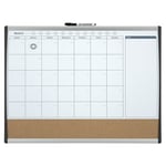 Afbeelding van Rexel Quartet duobord whiteboard met maandplanner | magnetisch | REX1903813