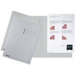 Afbeelding van Esselte inlegmap | karton | lijnbedrukking | A4 | grijs | 100 stuks | ESS2113407