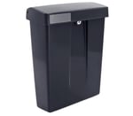 Afbeelding van Intersteel brievenbus met slot | kunststof | mat zwart | INT0090.490001