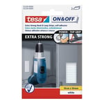 Afbeelding van Tesa 55228-03 klittenbandstrips extra sterk | wit | zelfklevend | 2 stuks | TES55228-03