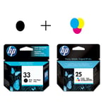 Afbeelding van HP bundel 25(tricolor) + 33M(black) | HPB25A33M