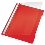 Afbeelding van Leitz 4191 snelhechter | A4 | pvc | rood | 25 stuks | LEI41910025