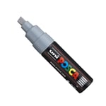 Afbeelding van POSCA PC-8K verfmarker | grijs | beitel punt | 8 mm | POSPC8KG