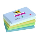 Afbeelding van 3M Post-It super sticky | 76 x 127 mm | Oasis | 5 x 90 vel | 3M7100258790