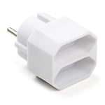 Afbeelding van Q-link verloopstekker | 2 stopcontacten | Wit | Q-LI-0011045