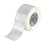 Afbeelding van Brady THT-18-533-3 label verwijderbaar polyester glanzend wit 76,20 x 25,40 mm (origineel) | BRATHT-18-533-3