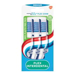 Afbeelding van Aquafresh Tandenborstel Flex Interdental | Medium | 2+1 gratis | AQ458NA6296