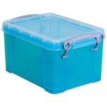 Afbeelding van Really Useful Box opbergdoos | polypropyleen | transparant helblauw | 1.6 liter | UB1-6HB