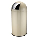 Afbeelding van EKO Push prullenbak | crème | 40 liter | EK240NA9210