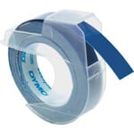 Afbeelding van DYMO S0898140 reliëftape wit op blauw 9mm (origineel) | S0898140