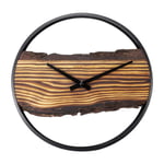 Afbeelding van NeXtime Forest wandklok | hout/metaal | houtkleur | 30 cm | NE-3264BR