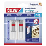 Afbeelding van Tesa 77765-00000-00 klevende schroef | voor tegels en metaal | wit | 3 kg (per stuk) | 2 stuks | TES77765-00000-00