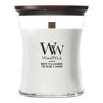 Afbeelding van Woodwick Medium Hourglass geurkaars | White Tea & Jasmine | 275 gram | WO1095NA8092