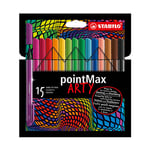 Afbeelding van Stabilo PointMax finelinerset | 15 stuks | STA488/15-1-20