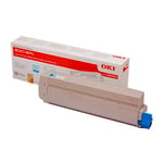 Afbeelding van OKI 45862816 toner cartridge cyaan hoge capaciteit (origineel) | OKI45862816