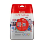 Afbeelding van Canon CLI-571 BK/C/M/Y serie incl. 50 vel fotopapier (origineel) | CANB-CLI571_papier