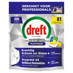 Afbeelding van Dreft All-in-One Platinum vaatwastabletten | Lemon | 81 tabs | QC-DR-08731