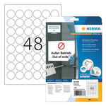 Afbeelding van Herma 4387 verwijderbare etiketten | A4 | 30 mm | wit | 1200 etiketten | HER4387