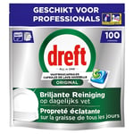 Afbeelding van Dreft Professional All-in-One vaatwastabletten Original 100 tabs | QC-DR-08725