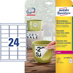 Afbeelding van Avery Zweckform L4773REV-20 weerbestendige etiketten | afneembaar | 63,5 mm x 33,9 mm | 480 etiketten | AVEL4773REV-20