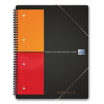Afbeelding van Oxford International Meetingbook | A4 | geruit | zwart | 4-gaats | 80 vel | OXF100100362