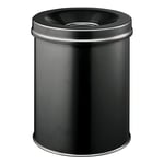 Afbeelding van Durable SAFE vuilnisbak | metaal | zwart | 15 liter | DUR330501