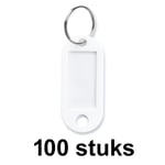 Afbeelding van Alco sleutelhanger | wit | 100 stuks | AL-1851-10