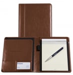 Afbeelding van Brepols 385933060300 Palermo luxe schrijfmap | A5 | bruin | BRE3.859.3306.03.0.0