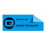 Afbeelding van Brother TZe-551 tape zwart op blauw 24mm (huismerk) | STTZe-551