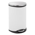 Afbeelding van EKO Recycle Shell Bin duo pedaalemmer | metaal | wit | 2 x 22 liter | EK240NA0347