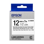 Afbeelding van Epson LK-4WBVN tape zwart op wit 12 mm (origineel) | EPSC53S654041