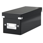 Afbeelding van Leitz 6041 WOW CD opbergbox | PP gelamineerd hardboard | zwart | 6041-00-95