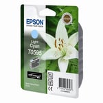 Afbeelding van Epson T0595 inktcartridge licht cyaan (origineel) | EPST059540