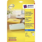 Afbeelding van Avery Zweckform J8560-25 transparante etiketten | 63,5 mm x 38,1 mm | 525 etiketten | AVEJ8560-25